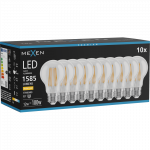 Mexen Vintis 10x LED siūlelio lemputė E27, A60, 12W, &Scaron;ilta - 2700K, 1585 lm, skaidri - L150-E27-1227-00x10