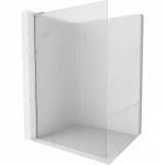 Mexen Kioto L du&scaron;o siena Walk-in 70 x 200 cm, dryžuota, &scaron;lifuotas nikelis - 800-070-103-97-09