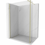 Mexen Kioto du&scaron;o sienelė Walk-in 140 x 40 cm, skaidri, auksinė - 800-140-212-50-00-040