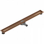 Mexen Flat 360&deg; linijinio nutekėjimo korpusas rotacinis 90 cm, &scaron;lifuotas varis - 1C40090