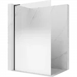 Mexen Kioto L du&scaron;o sienelė 70 x 200 cm, ombre balta 8 mm, juoda - 800-070-103-70-86