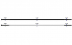 Stipinas 2-2.3-0.9-2 x 294 mm Sapim CX-Ray Straight