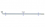 Stipinas 2.3 x 290 mm Sapim Leader J-Bend