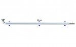 Stipinas 2.3 x 292 mm Sapim Leader J-Bend