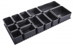 Plastikinių dėžučių komplektas su padu Unior SET.PB.990HPBMOD