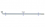 Stipinas 2.3 x 280 mm Sapim Leader J-Bend