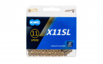 Grandinė KMC X11SL Ti-N Gold 11 pavarų, 118L