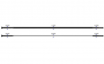 Stipinas 2-2.3-0.9-2.0 x 302 mm Sapim CX-Ray Straight