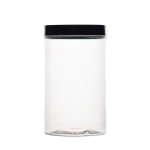 400 ml plastikinis indelis su juodu dangteliu ir indukcine tarpine