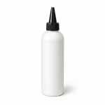 250 ml Baltas HDPE butelis su dozatoriumi