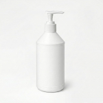 500 ml Baltas HDPE Kosmetinis butelis su muilo pompa