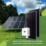 Antžeminė 10,8 kw saulės elektrinė