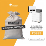 Elektros energijos kaupimo sistema namams 20 kWh