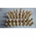 DIY naujas medinių &scaron;achmatų figūrėlių rinkinys be dažų nelakuotas nedažytas