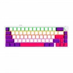 LORGAR Pro KBP70MW Wireless Belaidė Žaidimų Klaviatūra | White, Toxic Purple