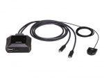 Aten US3312 2-Port USB-C 4K DisplayPort KVM Switch with Remote Port Selector | Aten | 2-Port USB-C 4K DisplayPort KVM Switch with Remote Port Selector | US3312 | Warranty 24 month(s)