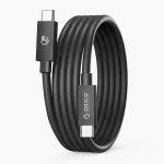 Orico USB4 Thunderbolt5 laidas 80Gbps 240W USB-C į USB-C 1m – juodos spalvos