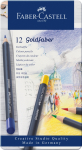 Spalvoti pie&scaron;tukai Faber-Castell Goldfaber Creative Studio 12 spalvų
