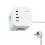 MORRE MAITINIMO KUBAS 3G, 2xUSB, 2xUSB-C 1,5m