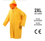 VOREL GELTONAS PVC APSAUGINIS APSIAUSTAS XXL