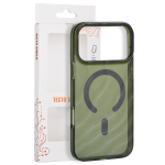 Tecto Shield Desert Mag dėklas, skirtas iPhone 17 Pro Max 6,9" / iPhone 18 Pro Max 6,9", tamsiai alyvuogių spalvos