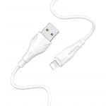 Borofone kabelis BX18 Optimal - USB į Lightning - 2A 1 metras baltos spalvos