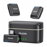 TELESIN wireless tie microphone + powerbank for phones USB-C