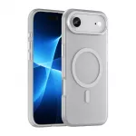 Dėklas Magnetic Abrasive skirtas iPhone 17 Air suderinamas su MagSafe – baltos spalvos