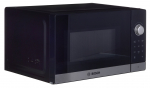 Bosch Serie 2 FFL023MS2 mikrobangų krosnelė Stalvir&scaron;is Mikrobangų krosnelė be papildomų funkcijų 20 L 800 W Juoda, Nerūdijančiojo plieno