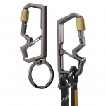 Spigen Carabiner With Key Ring 2nd Gen 1 Pack, gunmetal