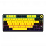 LORGAR Pro KBP7075W Wireless Belaidė Žaidimų Klaviatūra | Yellow, Toxic Purple
