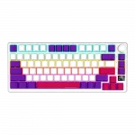 LORGAR Pro KBP7075W Wireless Belaidė Žaidimų Klaviatūra | White, Toxic Purple