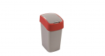 CURVER &Scaron;IUK&Scaron;LIADĖŽĖ „FLIP BIN” 25L /SIDABRINĖ/ RAUDONA