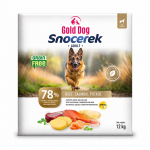 Gold Dog Snocerek GRAIN FREE jautiena ir la&scaron;i&scaron;a, bulvė – sausas maistas &scaron;unims – 12kg