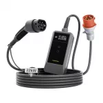 Ne&scaron;iojamas elektromobilių įkroviklis 22kW 10m