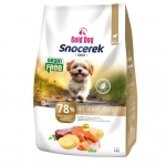 GOLD DOG Snocerek Grain Free Small breeds jautiena ir la&scaron;i&scaron;a, bulvė – sausas maistas &scaron;unims – 4kg