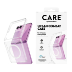 CARE by PanzerGlass Urban Combat dėklas, skirtas Samsung Galaxy Z Flip 8 / Flip 7 &ndash; skaidrus
