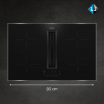 Indukcinė kaitlentė Miele KMDA 7272-1 FR Silence su integruotu garų surinkėju