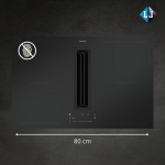 Indukcinė kaitlentė Miele KMDA 7876-1 FL MattFinish su integruotu garų surinkėju