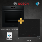 Orkaitė su pirolize Bosch HBA571BB4 + indukcinė kaitlentė Bosch PIE631HB1E - Atsiimkite per 15 min! - NEMOKAMAS PRISTATYMAS