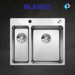 Plautuvė su ekscentriniu ventiliu Blanco ANDANO 340/180-IF/A 525247 - NEMOKAMAS PRISTATYMAS