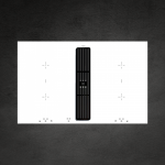 Indukcinė kaitlentė su integruotu gartraukiu Kuppersbusch KMI8500.0WR + 99093 Black Velvet