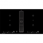 Indukcinė kaitlentė su integruotu gartraukiu Kuppersbusch KMI9800.0SR + 99090 Black Chrome