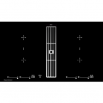 Indukcinė kaitlentė su integruotu gartraukiu Kuppersbusch KMI9800.0SR + 99091 Silver Chrome