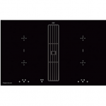 Indukcinė kaitlentė su integruotu gartraukiu Kuppersbusch KMI8500.0SR + 99090 Black Chrome