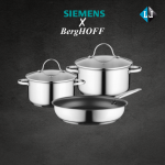 Puodų ir keptuvės rinkinys Siemens - BergHOFF HZ9SE030 3 vnt. - Atsiimkite per 15 min!