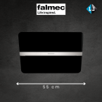 Garų surinkėjas Falmec FLIPPER 55 cm Satin Black - NEMOKAMAS PRISTATYMAS
