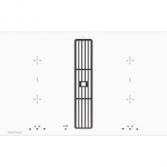 Indukcinė kaitlentė su integruotu gartraukiu Kuppersbusch KMI8500.0WR + 99090 Black Chrome