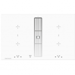 Indukcinė kaitlentė su integruotu gartraukiu Kuppersbusch KMI8500.0WR + 99091 Silver Chrome