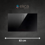 Indukcinė kaitlentė Elica NIKOLATESLA FIT XL BL/A/83 PRF0179476 su integruotu garų surinkėju